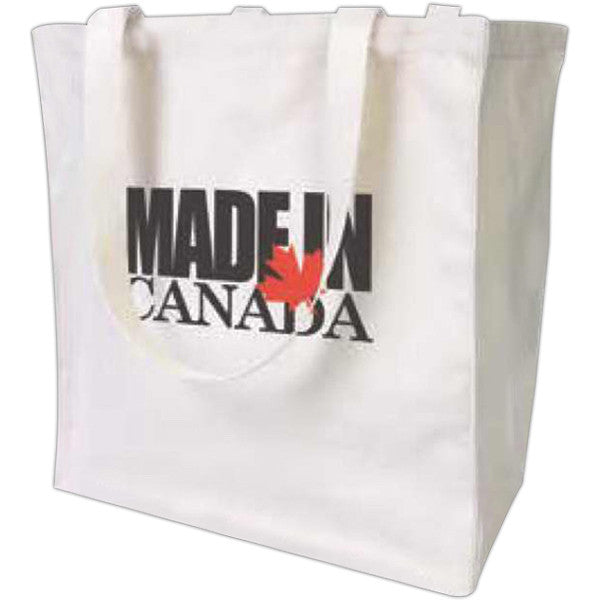 Custom Logo: Natural Canvas Tote Bag