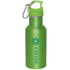 100 QUANTITY - EASY FILL 500 ML (17 OZ.) STAINLESS STEEL WATER BOTTLE