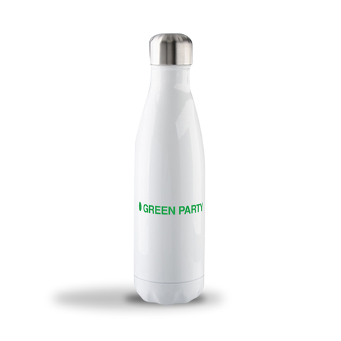 New Logo White bottle with stainless steel interior