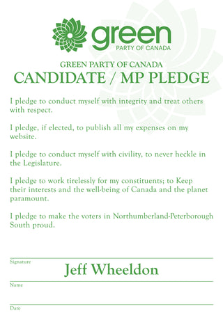 Candidate Pledge Sign